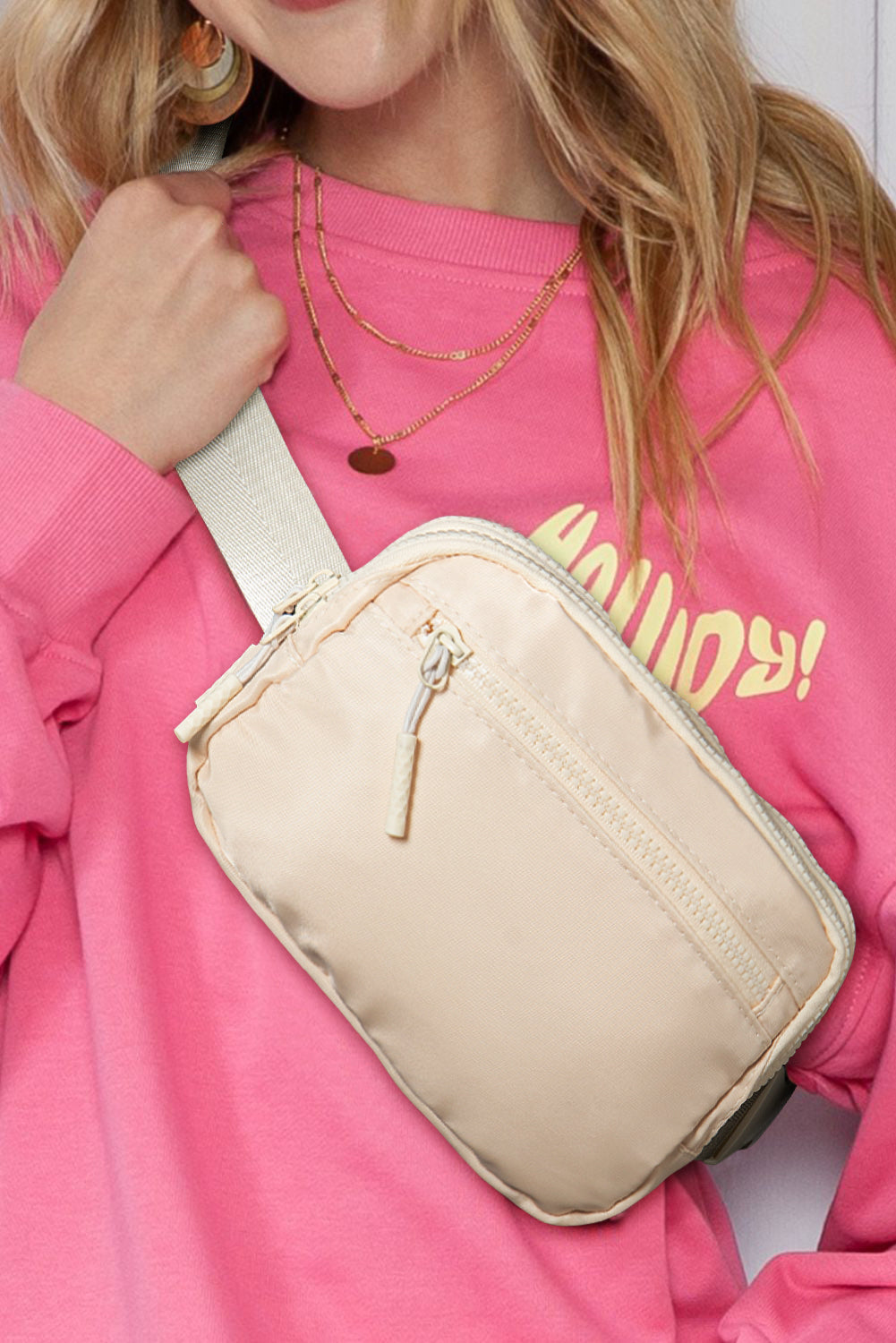 Light Pink Crossbody Bag