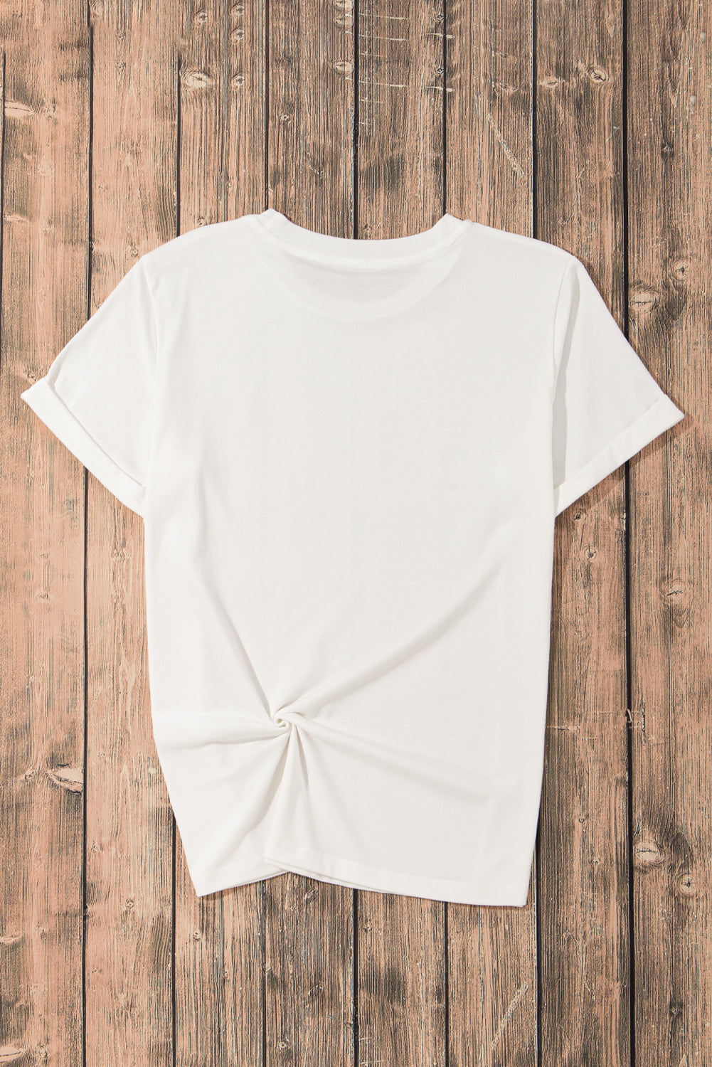 White Sequined Football Graphic T Shirt