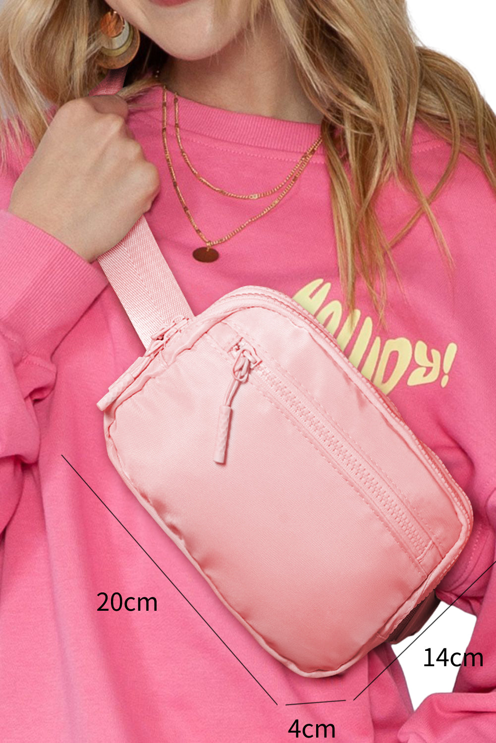 Light Pink Crossbody Bag