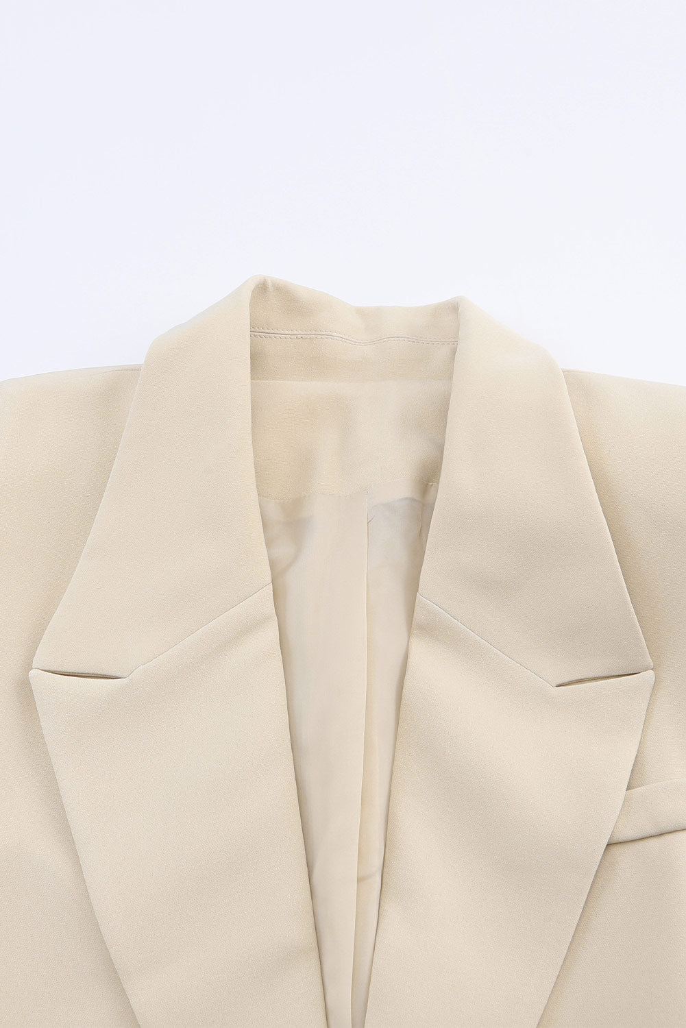 Apricot Lapel Vest Blazer