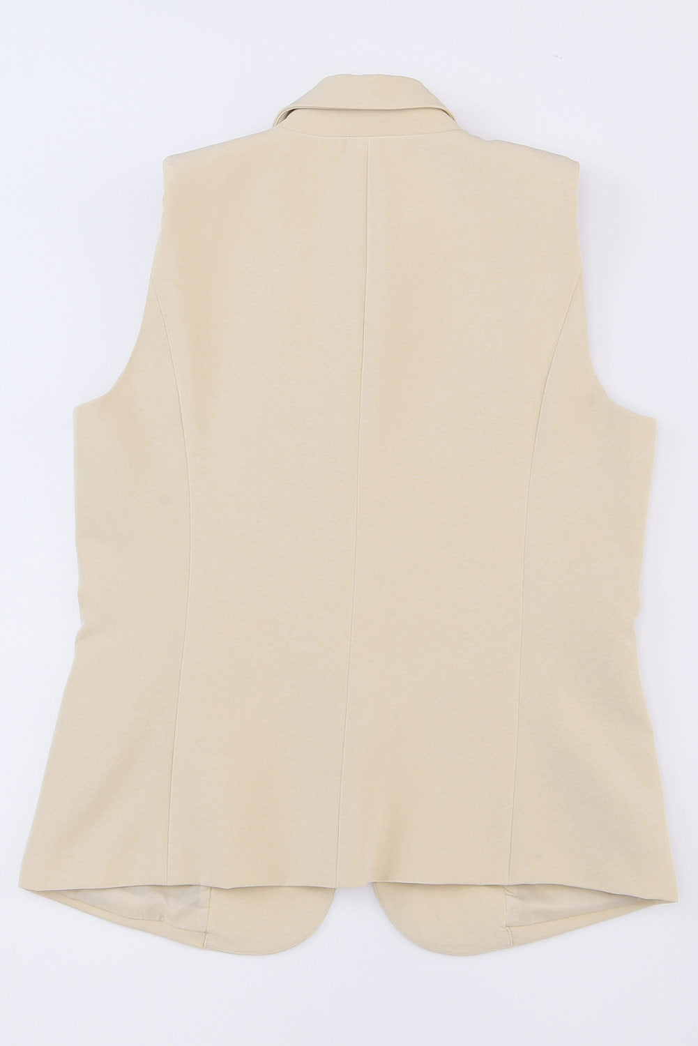 Apricot Lapel Vest Blazer