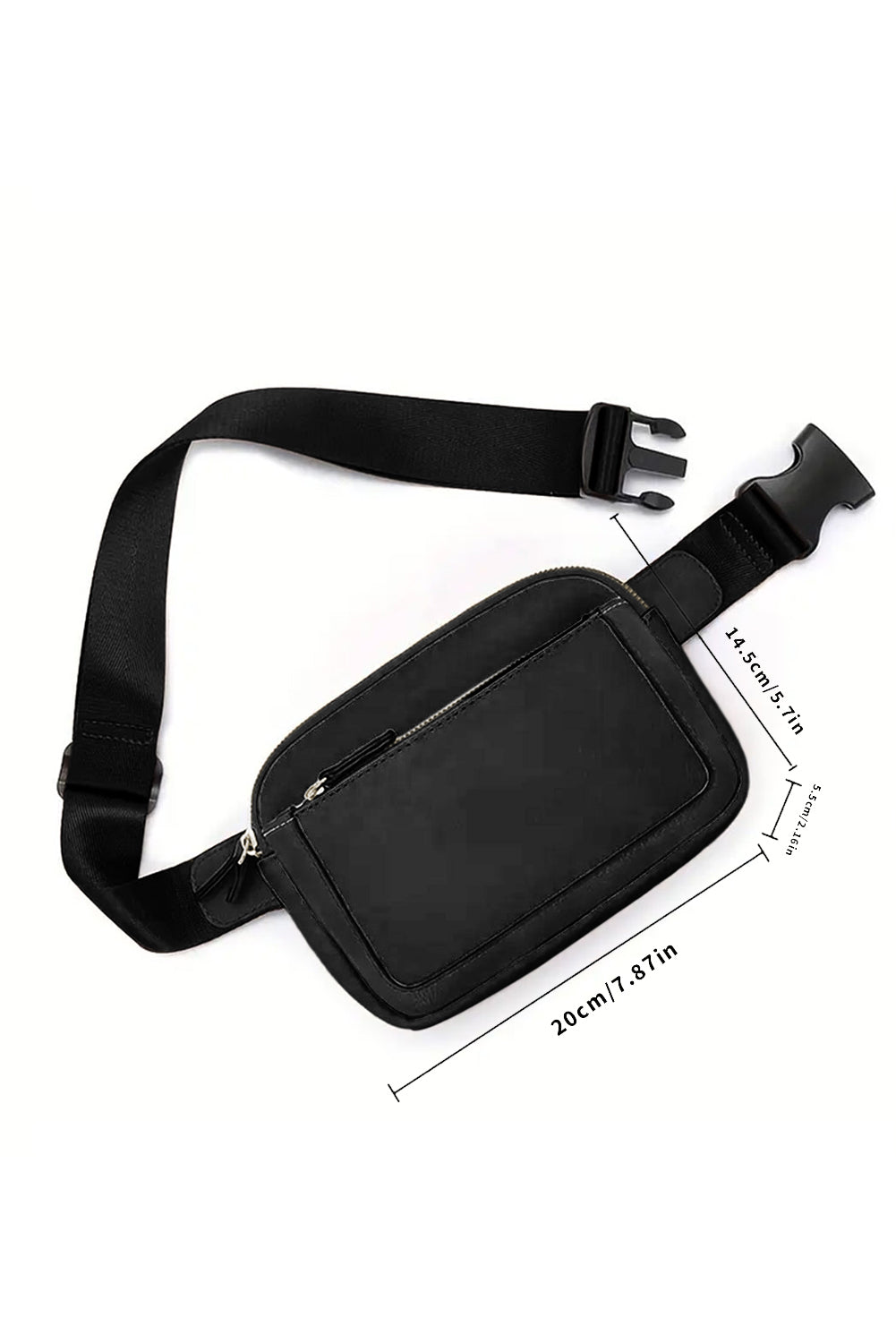 Black Minimalist Crossbody Bag