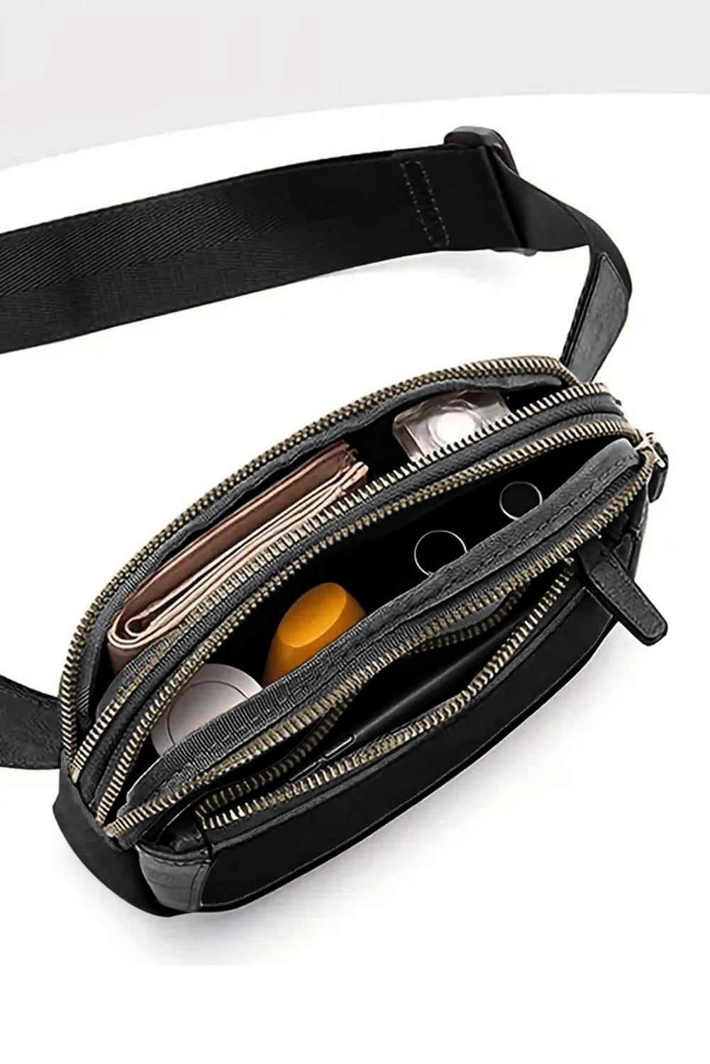 Black Minimalist Crossbody Bag